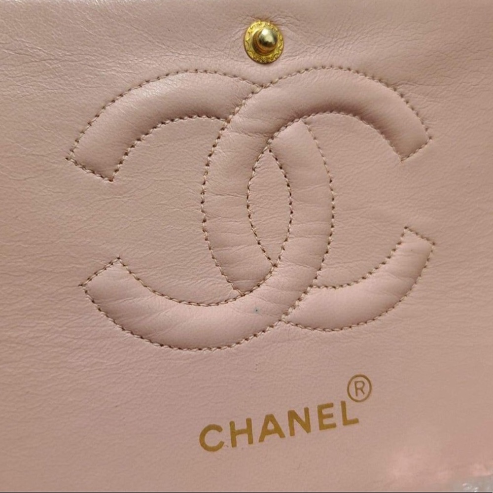 ❌SOLD❌ Vintage Chanel Medium M/L Classic Flap pink - Picture 14 of 14
